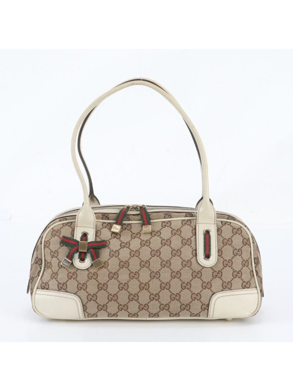 Gucci GG Canvas Princy Leather Tote Bag Shoulder